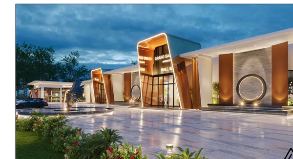 Show kitchen and banquet hall